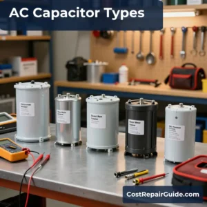 AC Capacitor Replacement Cost 2 Different types of residential AC capacitors used in HVAC systems