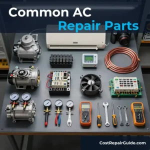 Common residential AC repair parts and components