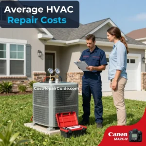 Average HVAC repair costs by repair type