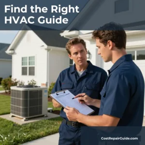 Homeowner discussing HVAC repair options with licensed technician