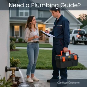 Emergency plumber responding to residential plumbing problem
