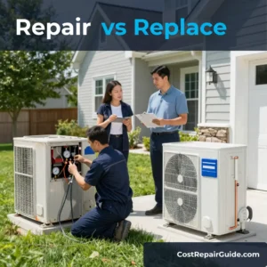 Comparing AC repair versus new air conditioner replacement