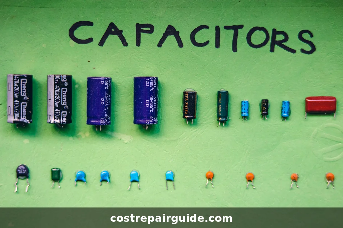 Different types of residential AC capacitors used in HVAC systems
