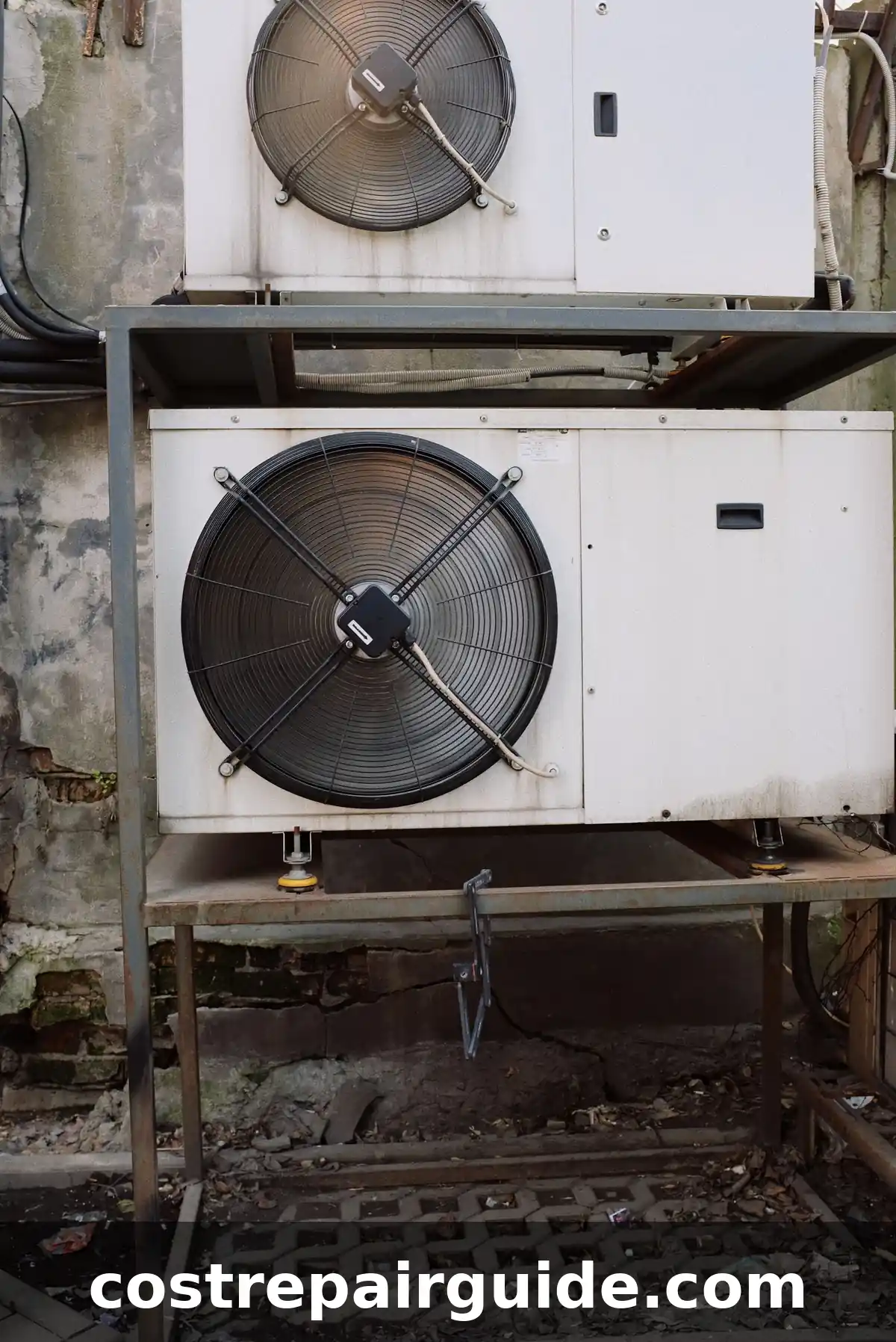 Outdoor AC condenser fan