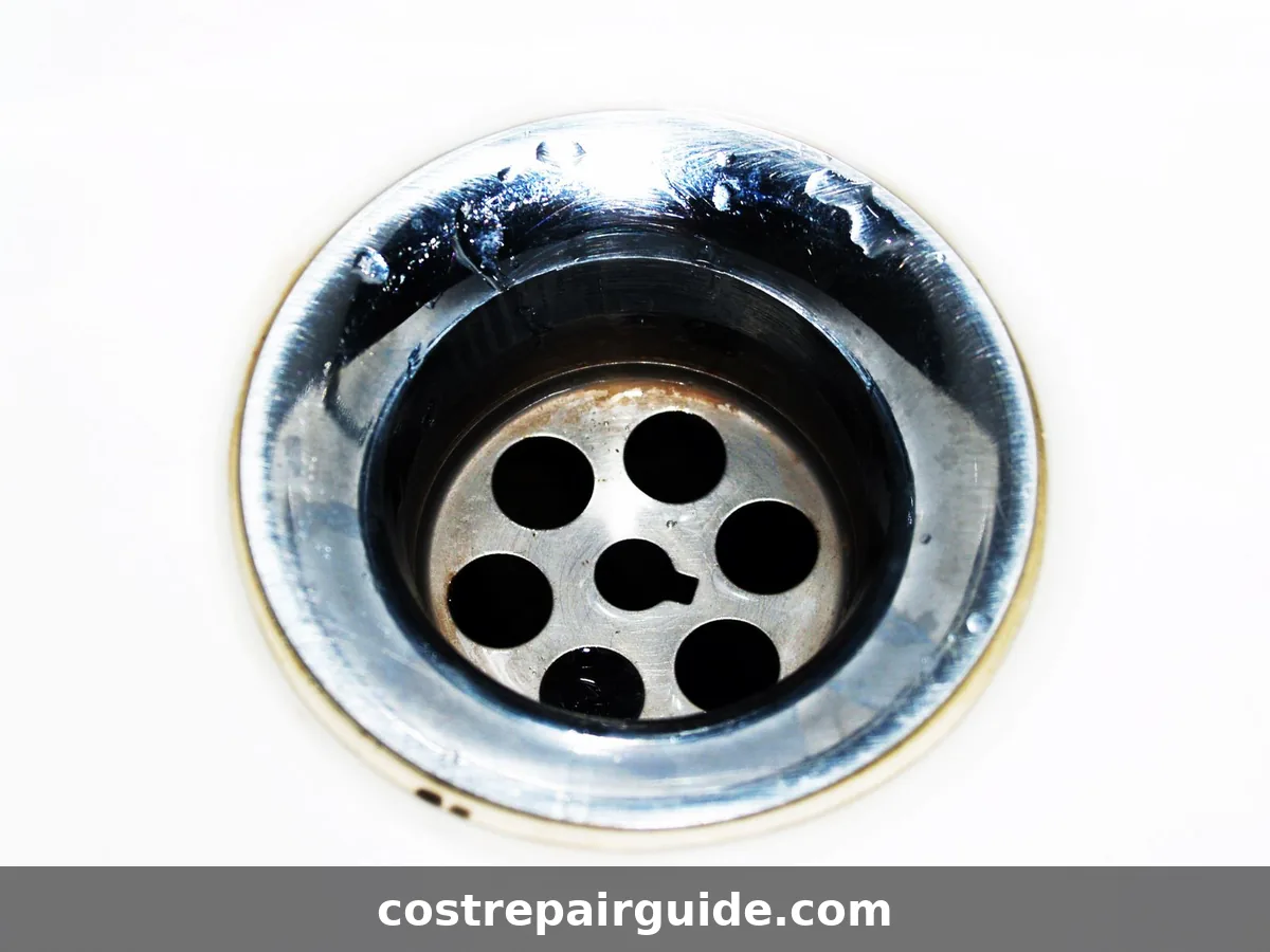 Drain cleaning cost by drain type showing kitchen sink bathroom sink toilet shower and sewer line price comparison