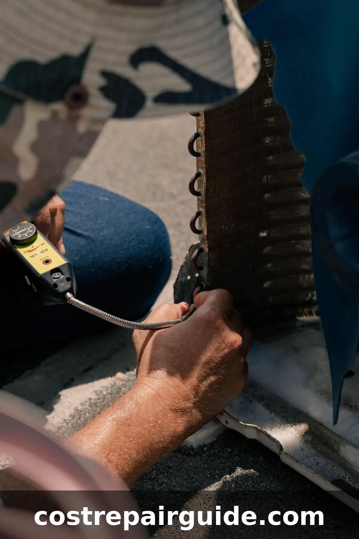 Electronic refrigerant leak detector