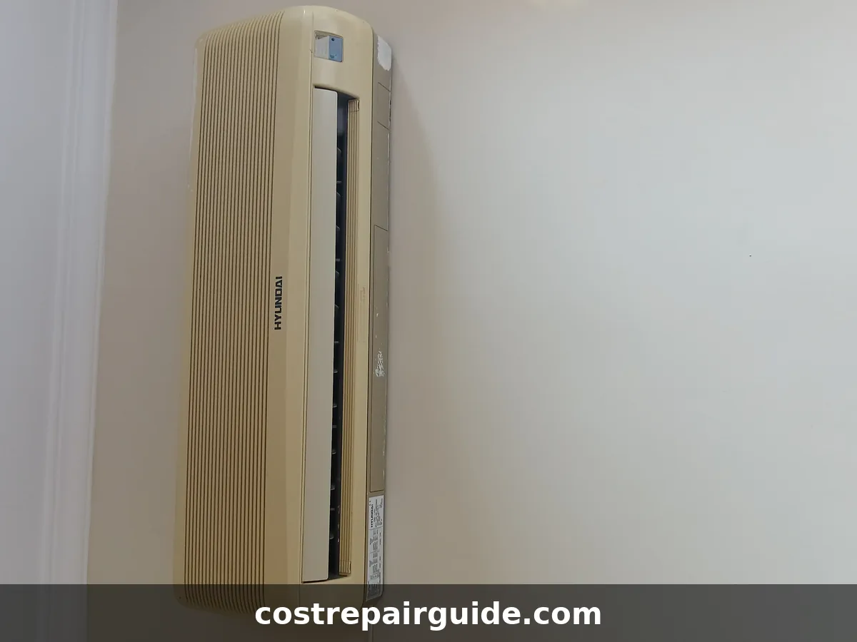 Wall-mounted ductless mini-split indoor unit