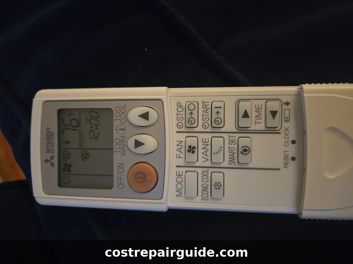Mini-split remote control