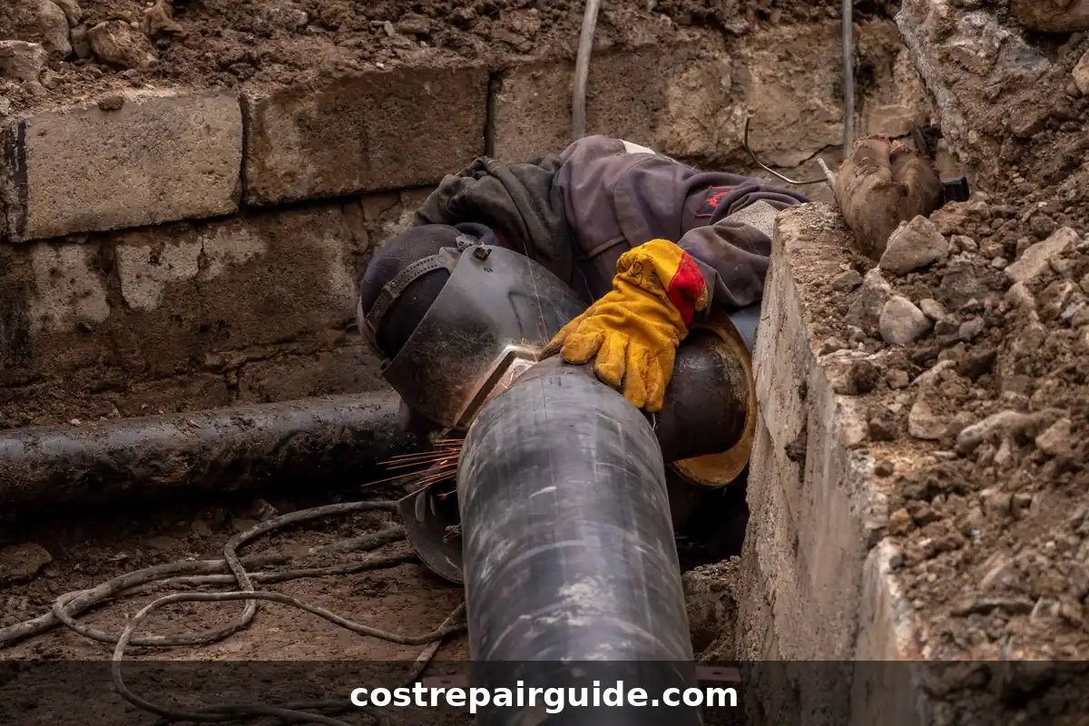 Sewer line repair methods comparison showing snaking hydro jetting spot repair trenchless lining and excavation replacement