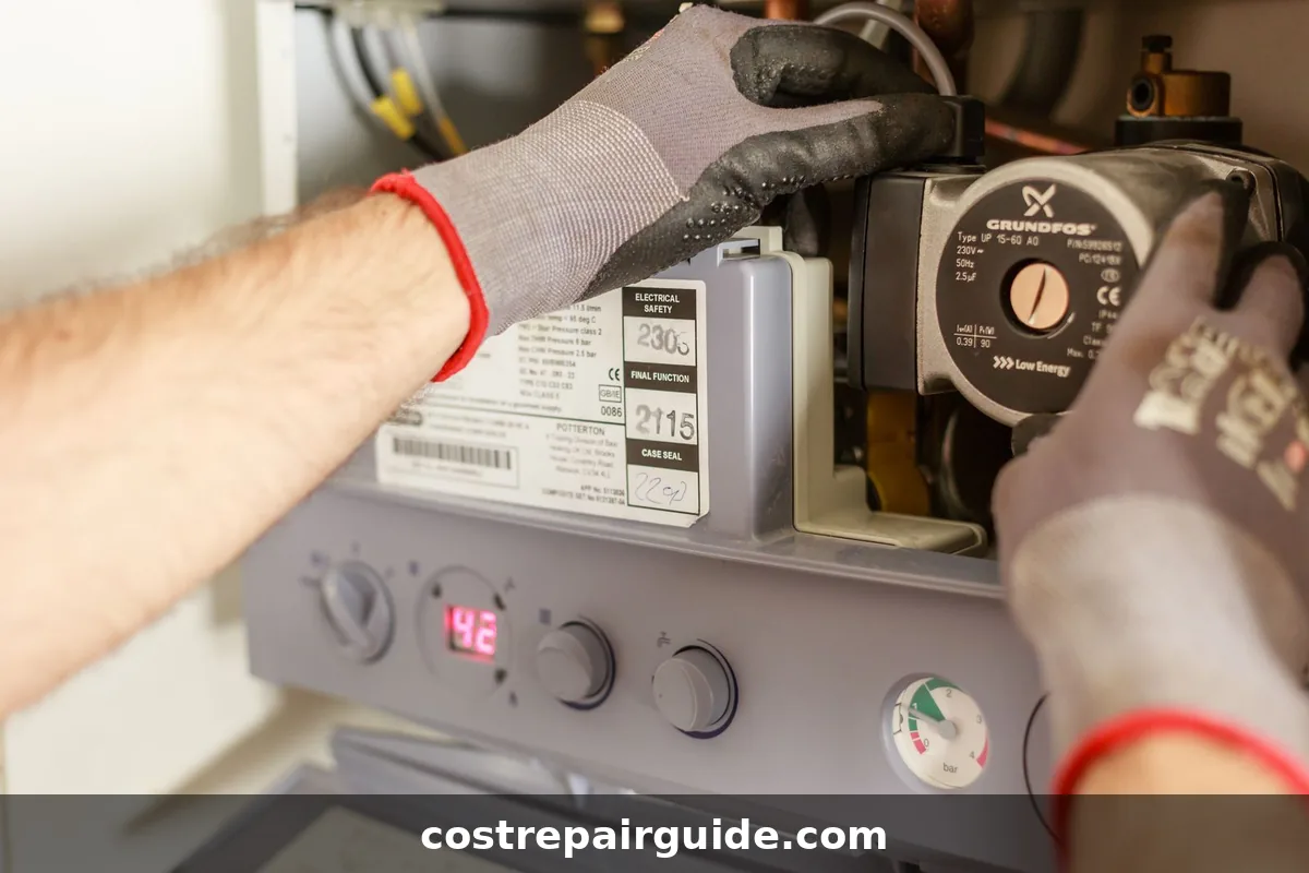 Water heater maintenance guide showing tank flushing anode rod inspection sediment removal and preventive maintenance